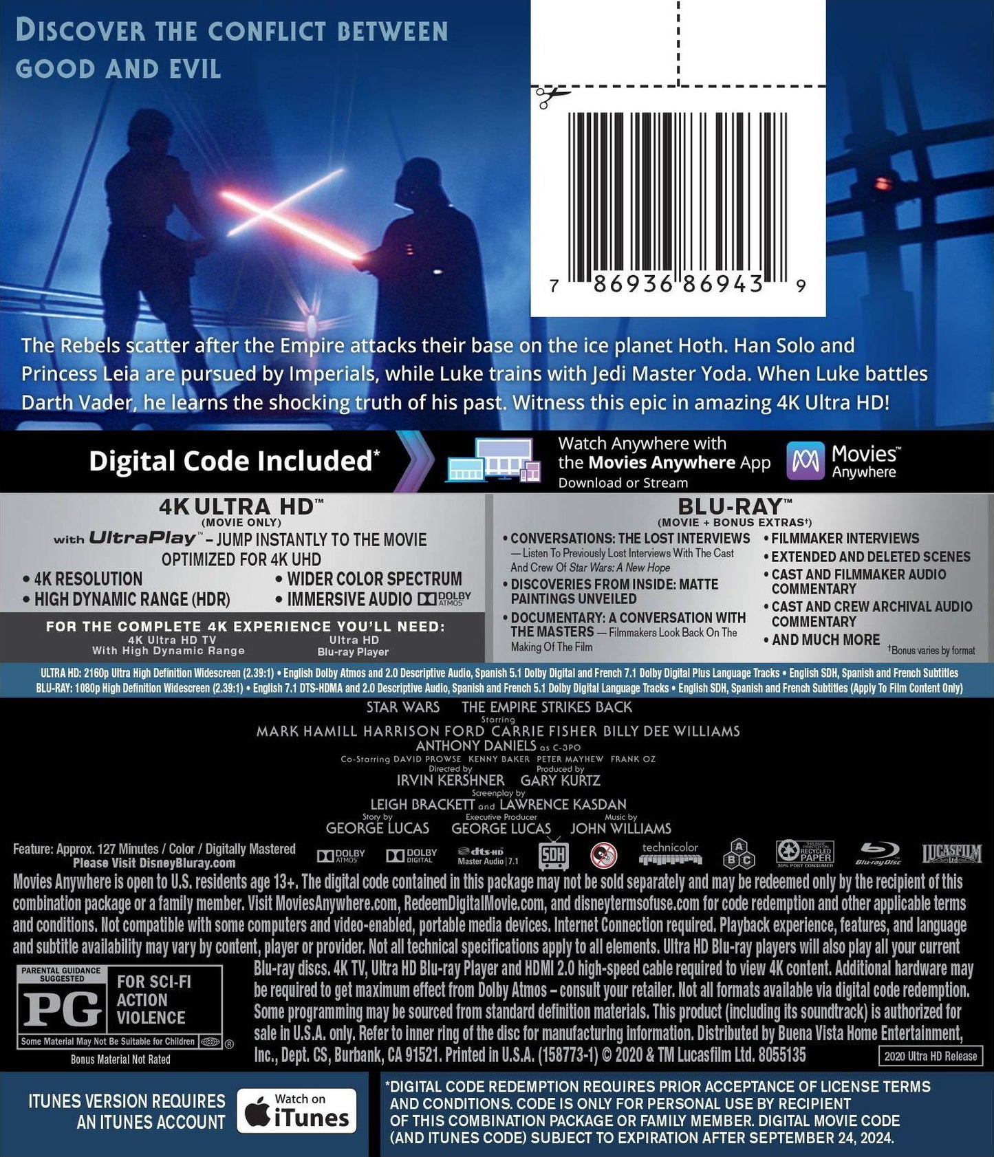 Star Wars: Episode V - The Empire Strikes Back 4K