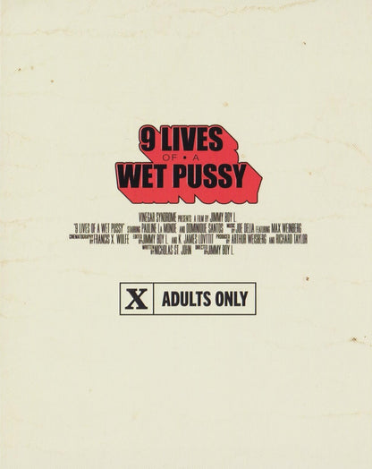 9 Lives of a Wet Pussy: Limited Edition (VS-289)(Exclusive)