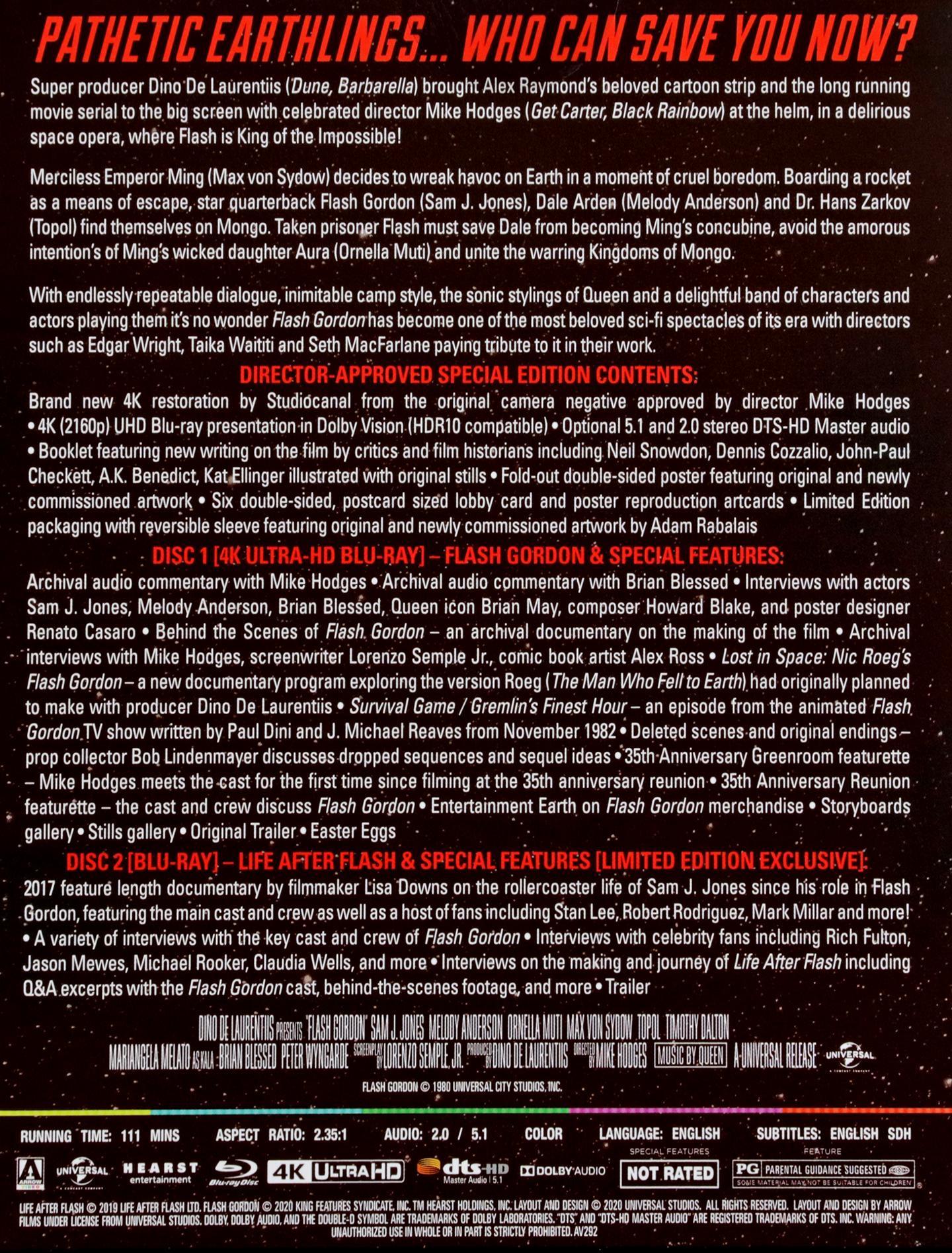 Flash Gordon 4K: Limited Edition