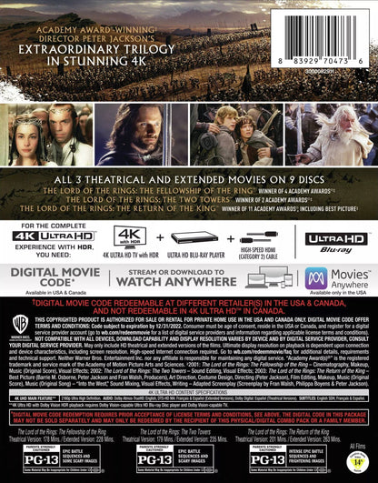 The Lord of the Rings 4K: The Motion Picture Trilogy (Re-release)