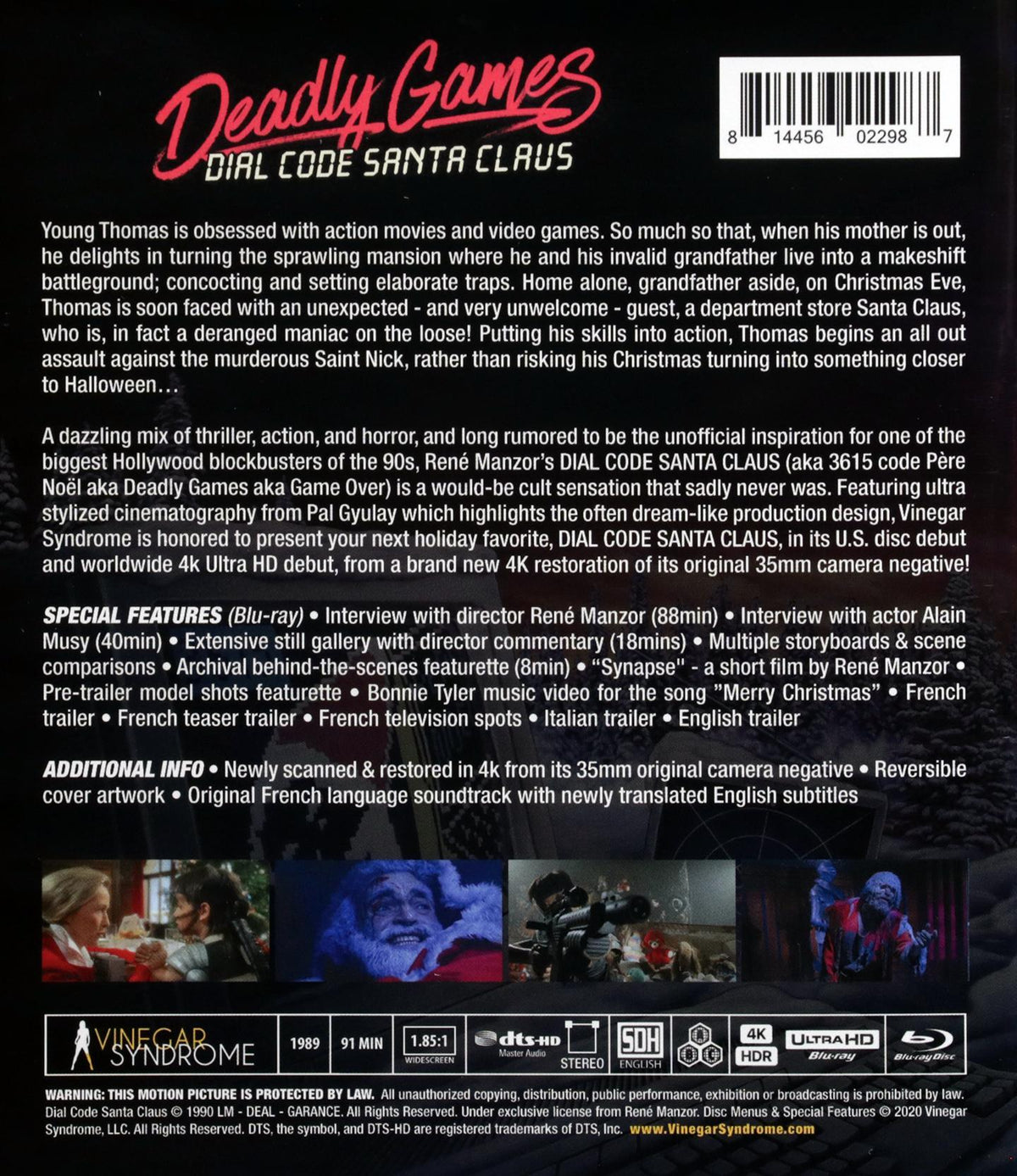 Deadly Games: Dial Code Santa Claus 4K - Limited Edition (VS-335)(Exclusive)