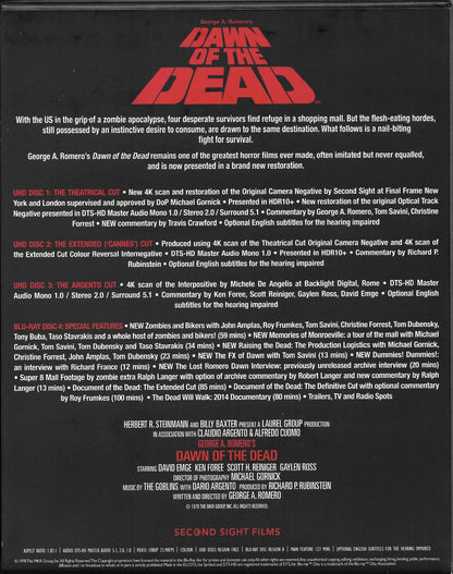 Dawn of the Dead 4K: Limited Edition DigiPack (1978)(UK)