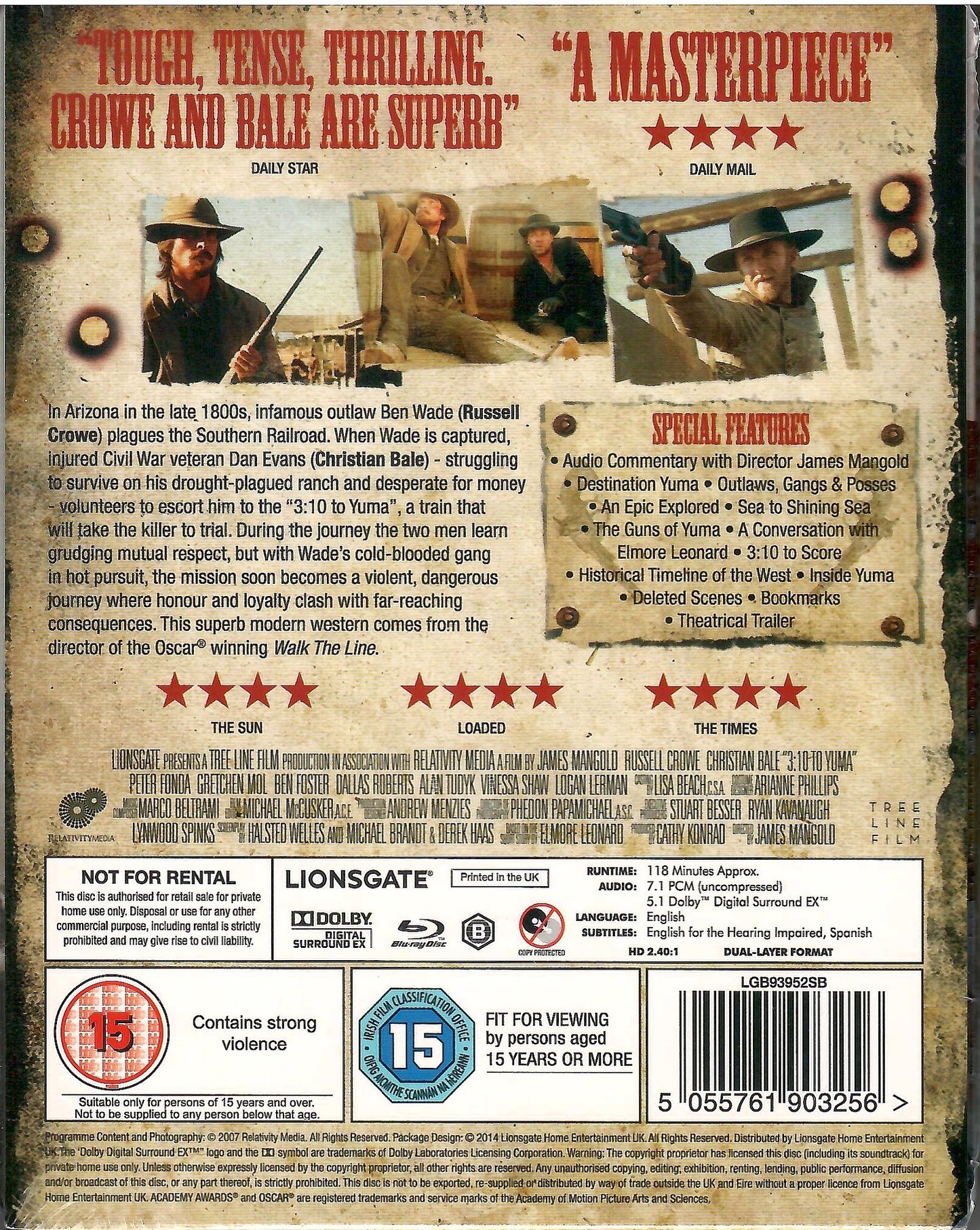 3:10 to Yuma 4K SteelBook (2007)(UK)