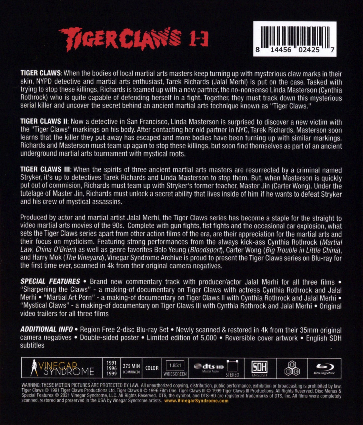 Tiger Claws Trilogy 1-3: Limited Edition (VSA-018)(Exclusive)