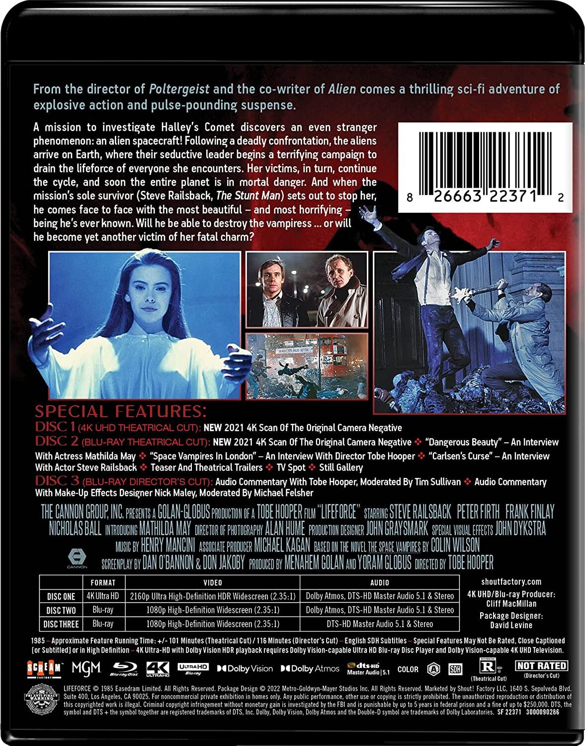 Lifeforce 4K: Collector's Edition