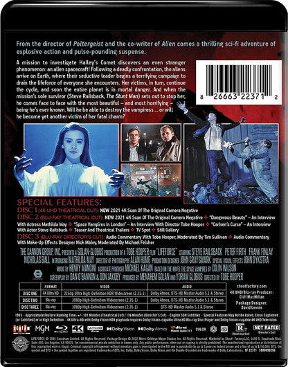 Lifeforce 4K: Collector's Edition