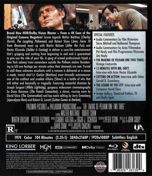 The Taking of Pelham One Two Three 4K (1974)