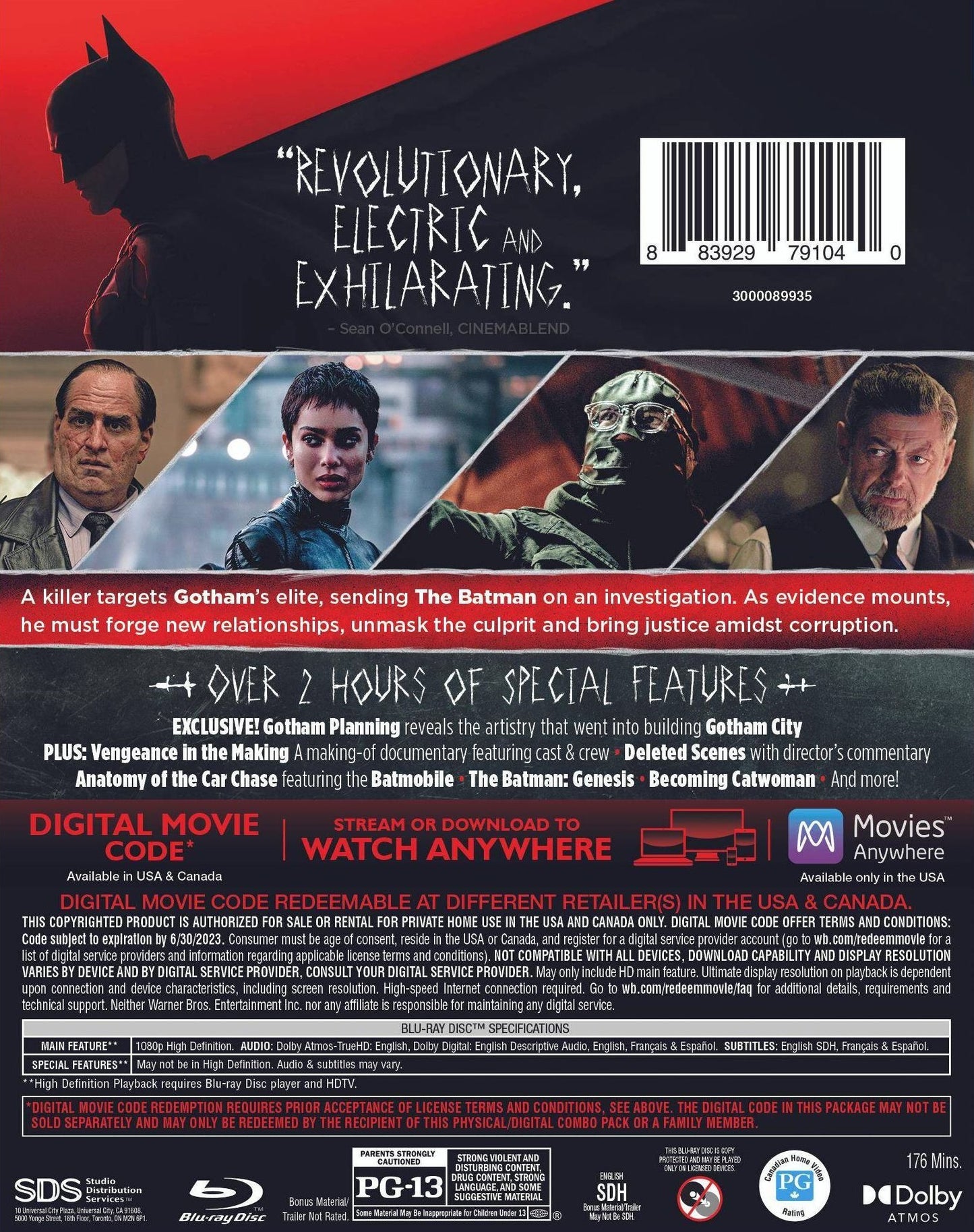 The Batman w/ Exclusive Content & Slip (2022)(Exclusive)