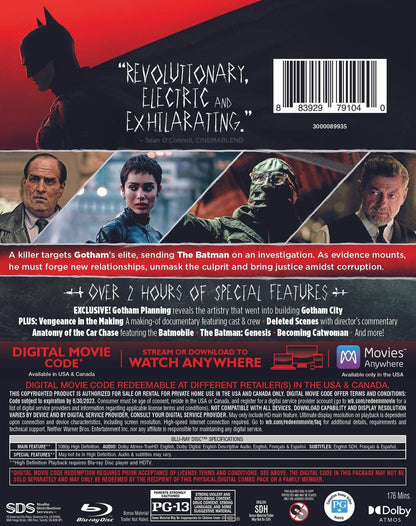 The Batman w/ Exclusive Content & Slip (2022)(Exclusive)