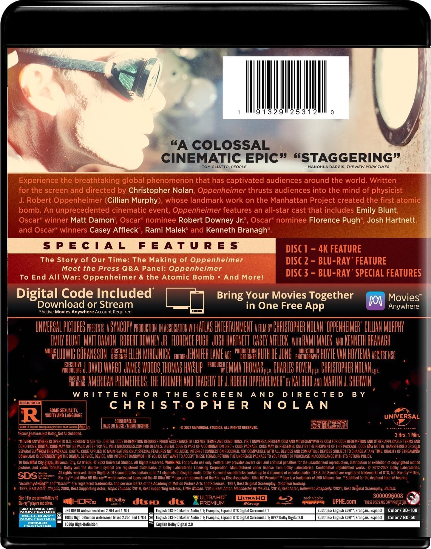 What Aspect Ratio Do You Think Oppenheimer Will Release In For 4k Blu-ray?  I Really Hope 1:43:1! : r/4kbluray