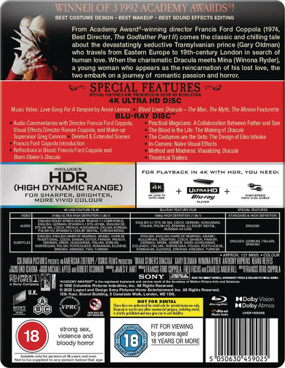 Bram Stoker's Dracula 4K SteelBook (1992)(UK)