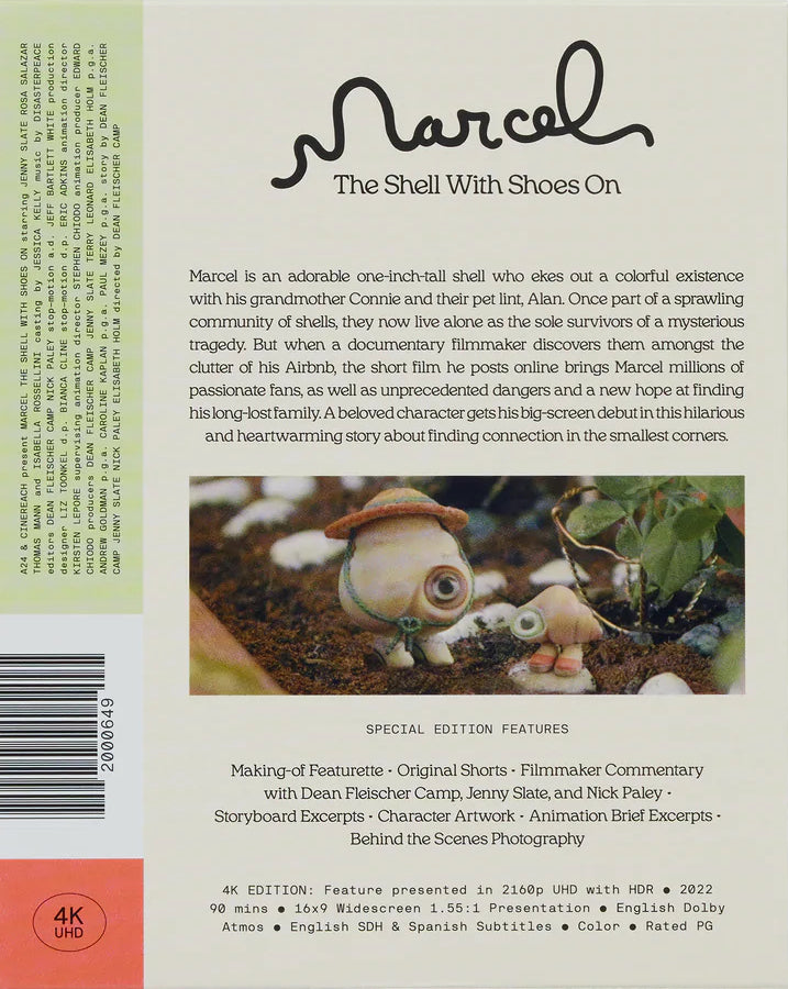 Marcel the Shell with Shoes On 4K DigiPack (Exclusive)