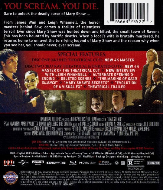 Dead Silence 4K (2007)