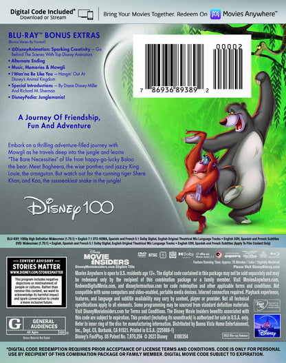 The Jungle Book: Disney 100th Anniversary Edition (1967)