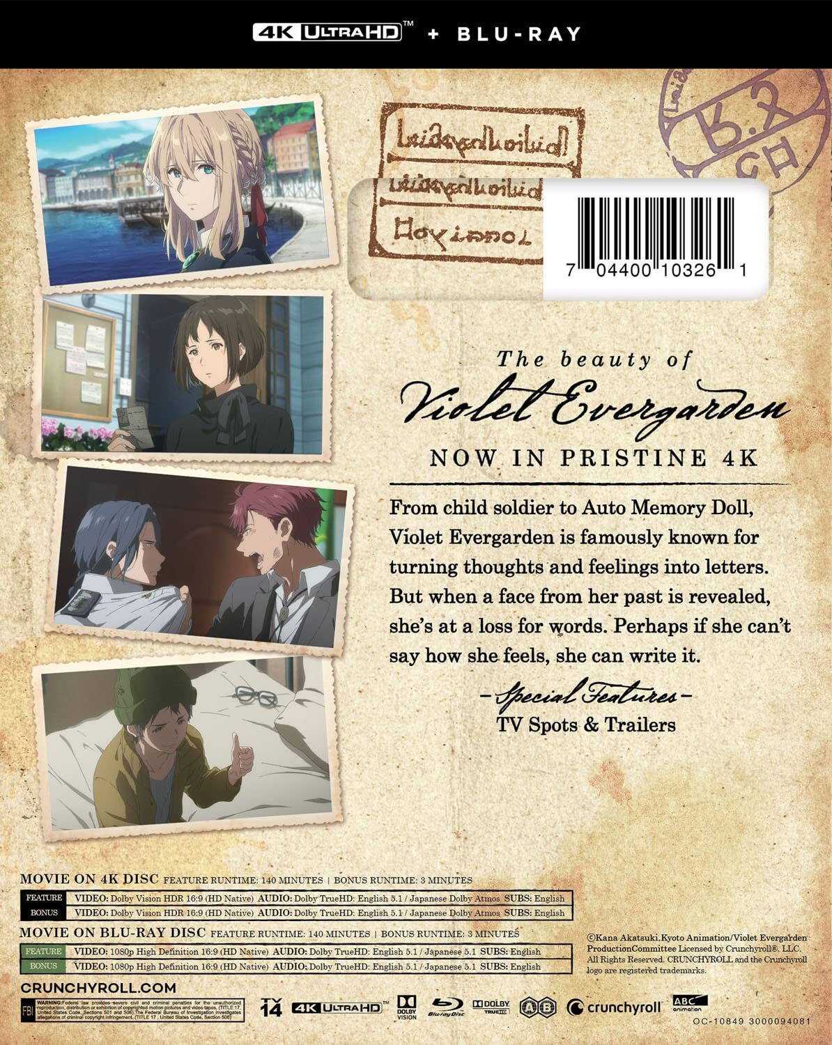 Violet Evergarden: The Movie 4K