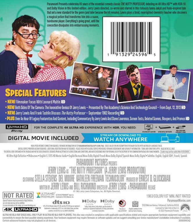 The Nutty Professor 4K: Paramount Presents #40 (1963)