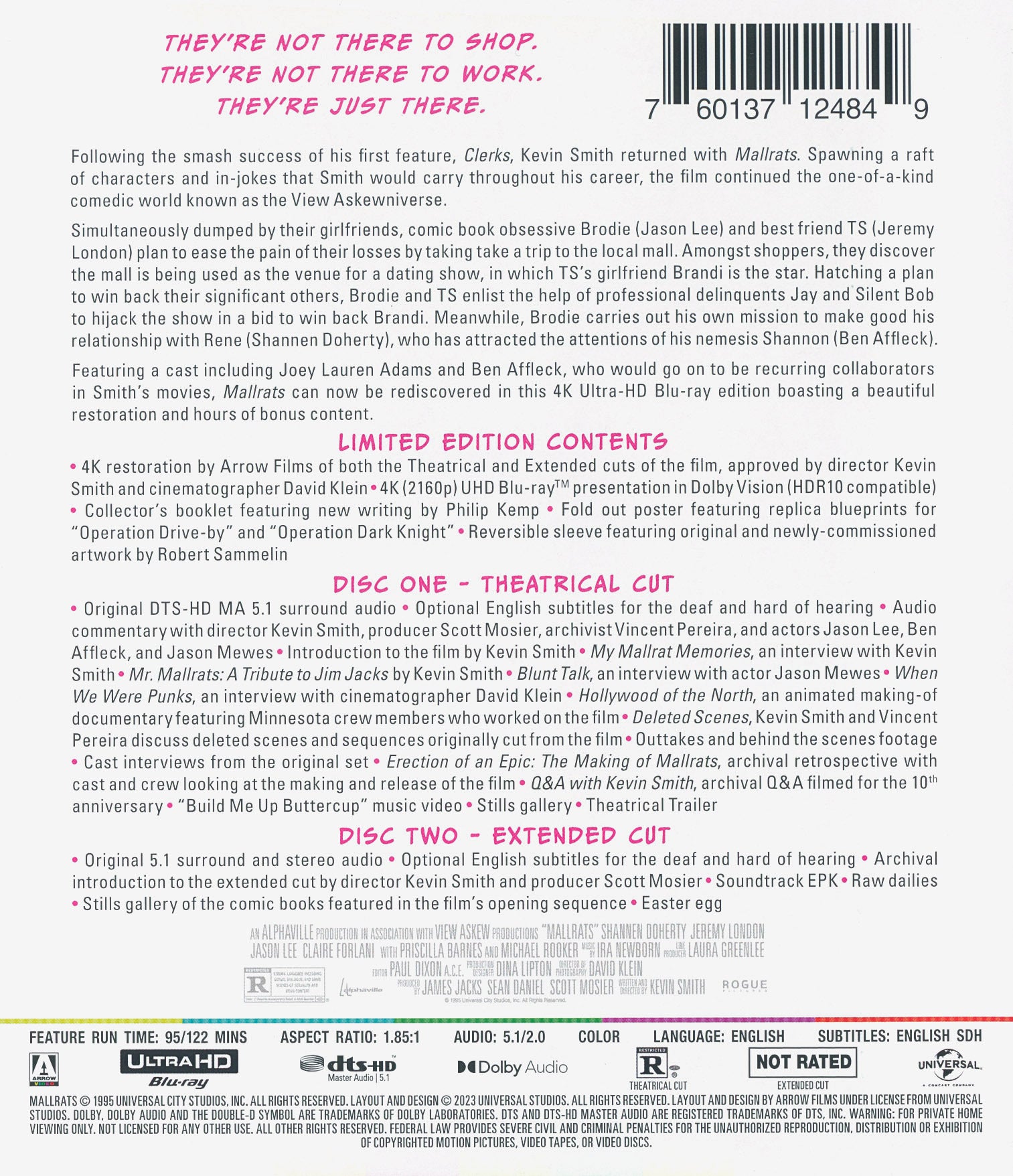 Mallrats 4K: Extended Cut - Limited Edition – Blurays For Everyone