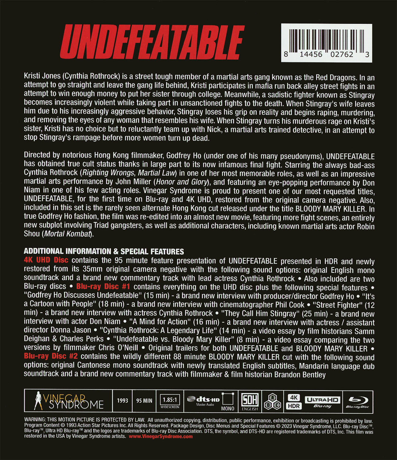 Undefeatable 4K: Limited Edition (VS-436)(Exclusive)