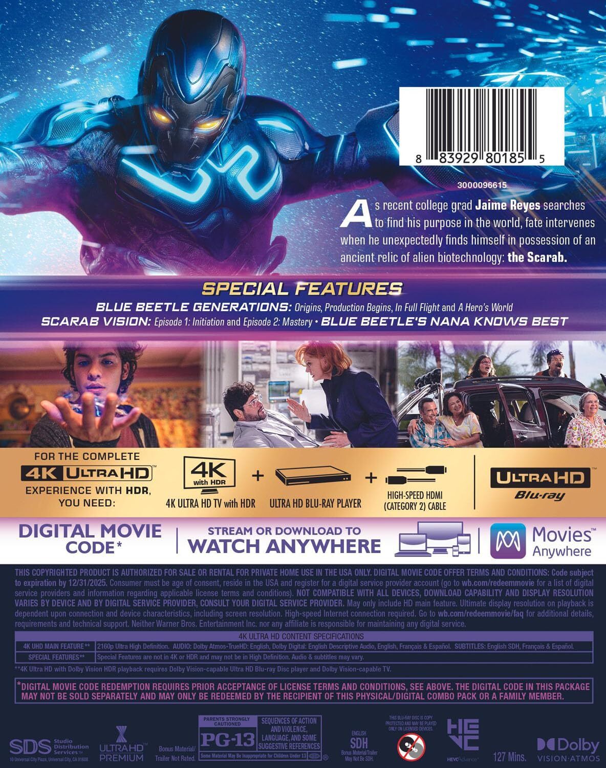 Now on 4K, Blu-Ray, DVD: BLUE BEETLE – Paul's Trip to the Movies