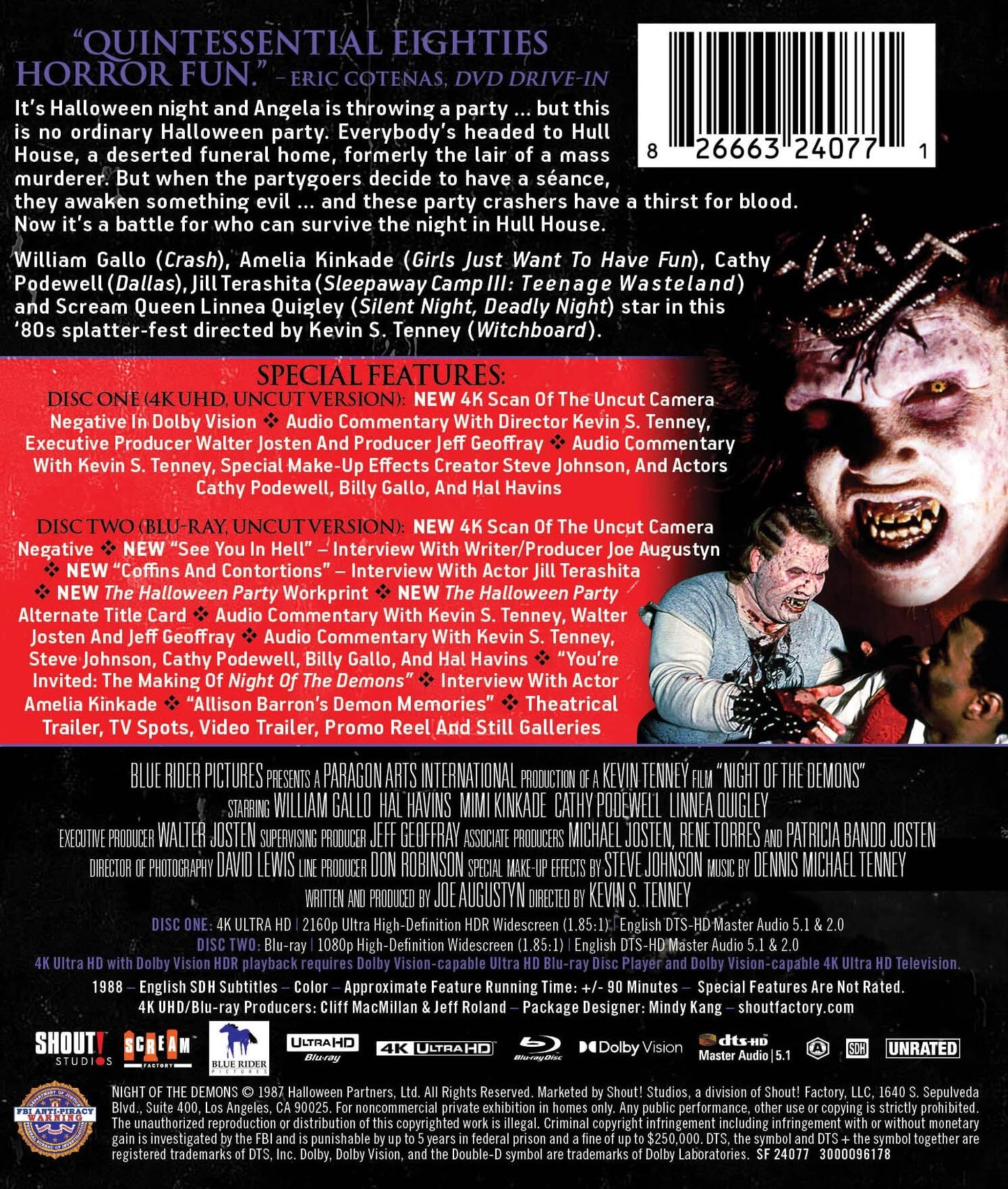 Night of the Demons 4K: Collector's Edition