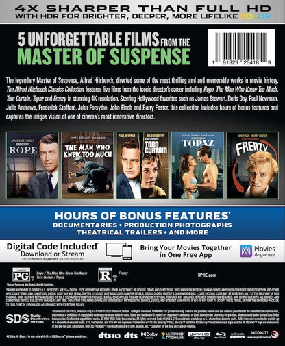 The Alfred Hitchcock Classics Collection Vol 3 4K DigiBook