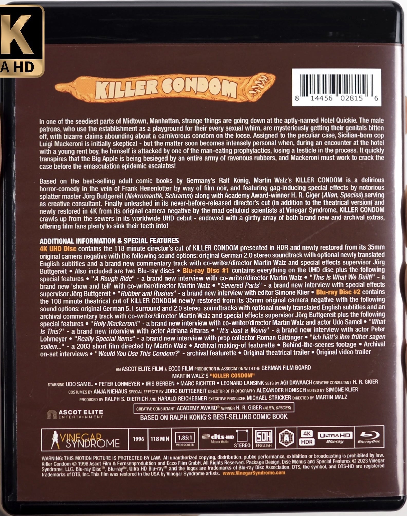 Killer Condom 4K: Limited Edition (VS-441)(Exclusive) – Blurays