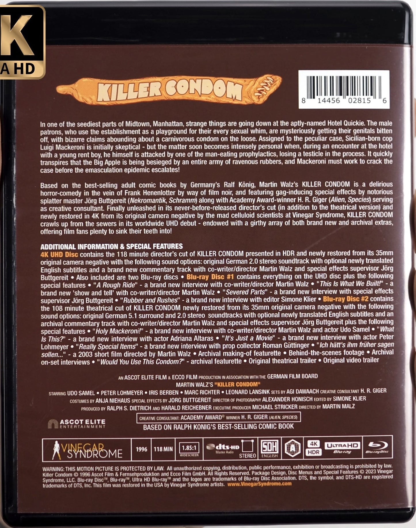 Killer Condom 4K: Limited Edition (VS-441)(Exclusive)