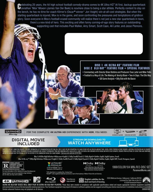 Varsity Blues 4K – Blurays For Everyone