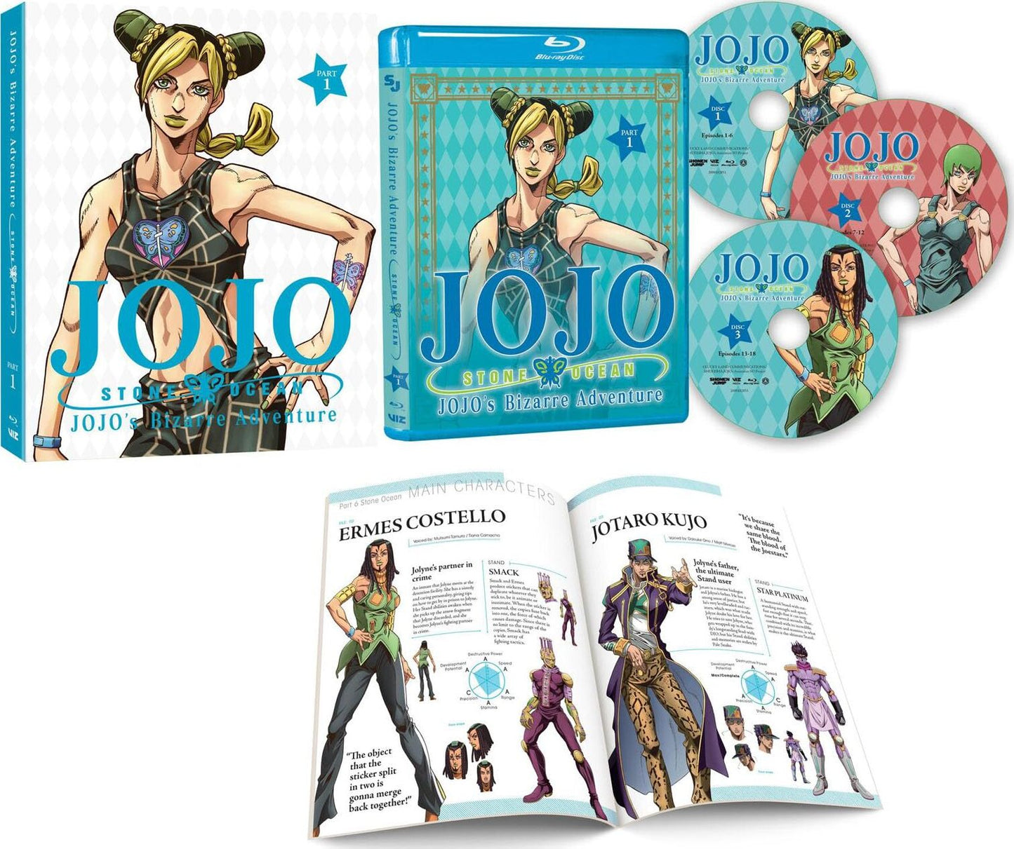 JoJo's Bizarre Adventure: Set 8 - Stone Ocean - Part 1 - Limited Edition