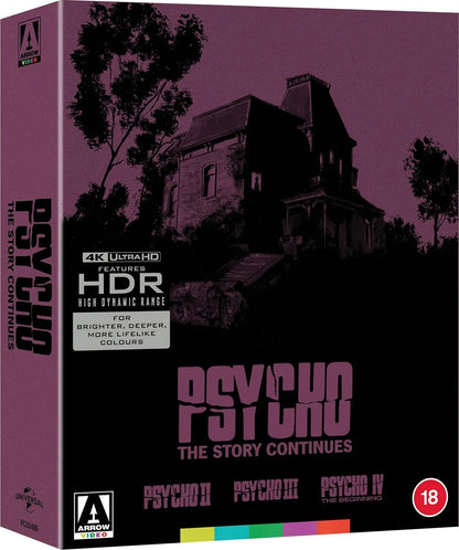 Psycho: The Stories Continues 4K Collection (1983-1990)(UK)