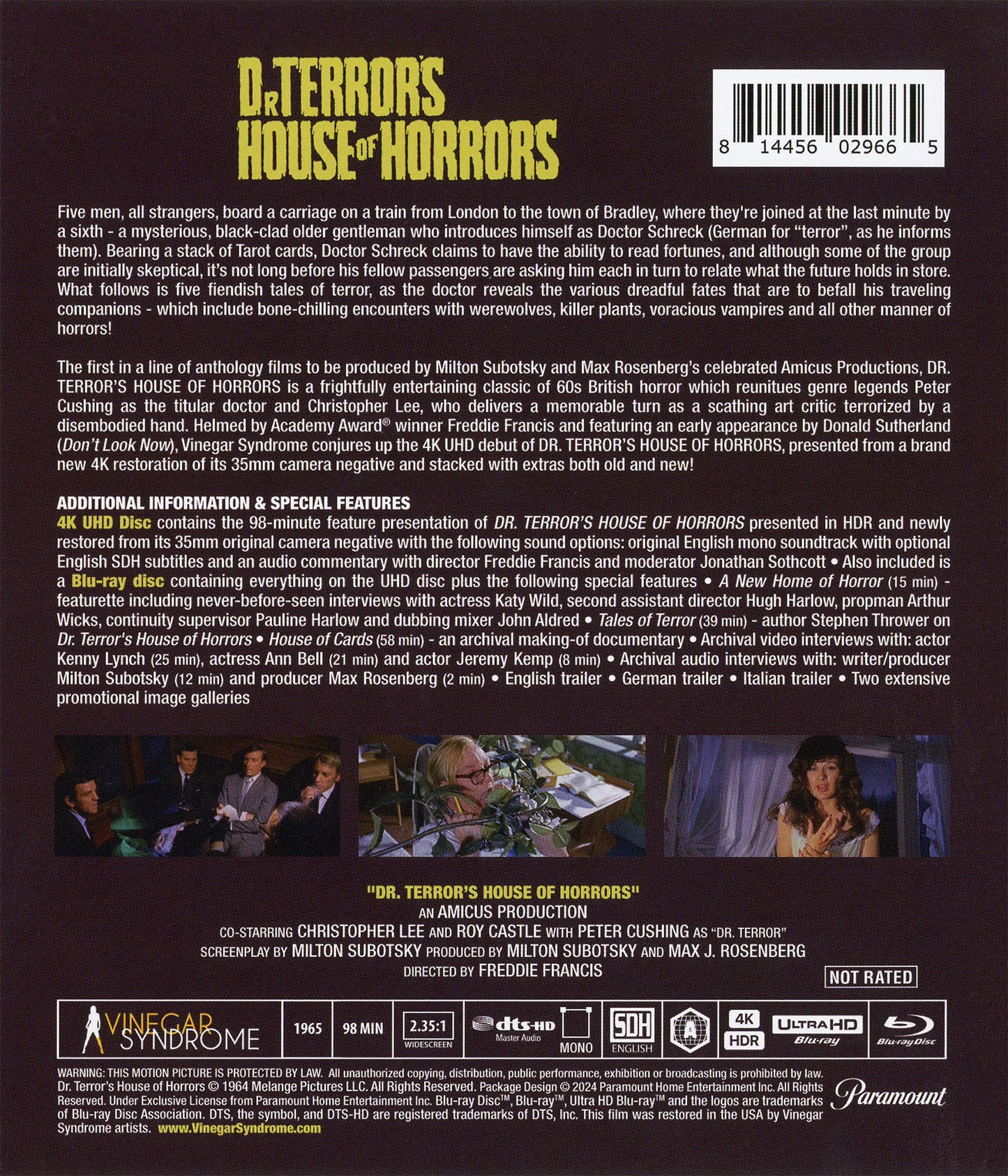 Dr. Terror's House of Horrors 4K: Limited Edition (VS-464)(Exclusive)