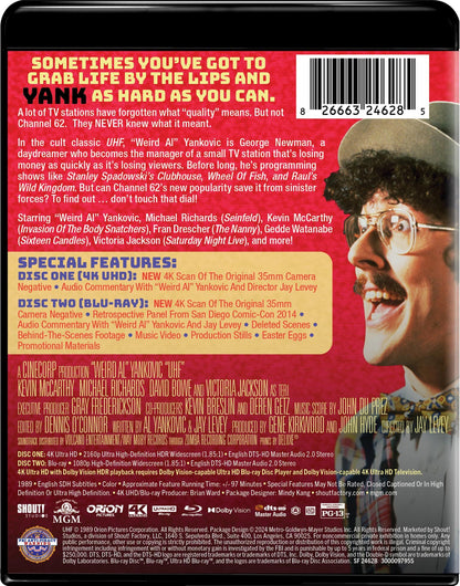 UHF 4K w/ Exclusive Slip & Posters & Prism Sticker & Scratch & Sniff Sheet (1989)(Exclusive)