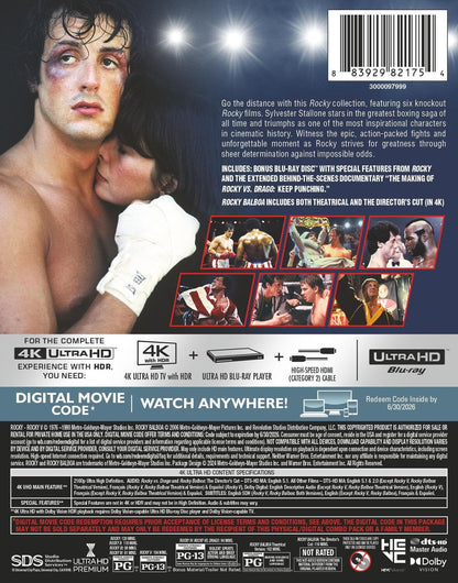 Rocky: Ultimate Knockout Collection 4K (1976-2006)