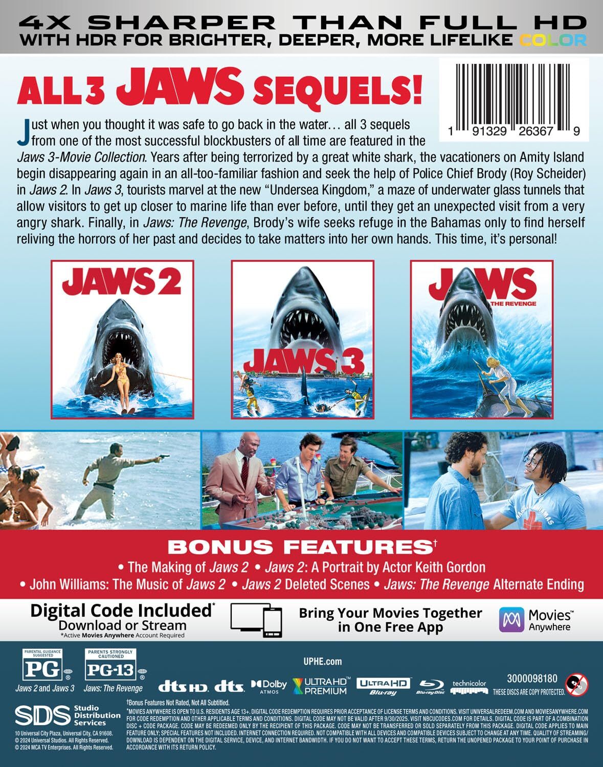 Jaws 3-Movie Collection 4K (1978-1987)