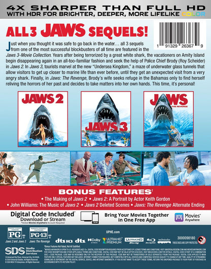 Jaws 3-Movie Collection 4K (1978-1987)