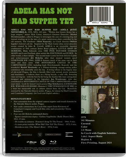 Adela Has Not Had Supper Yet: Limited Deluxe Edition (DC-025)(Exclusive)