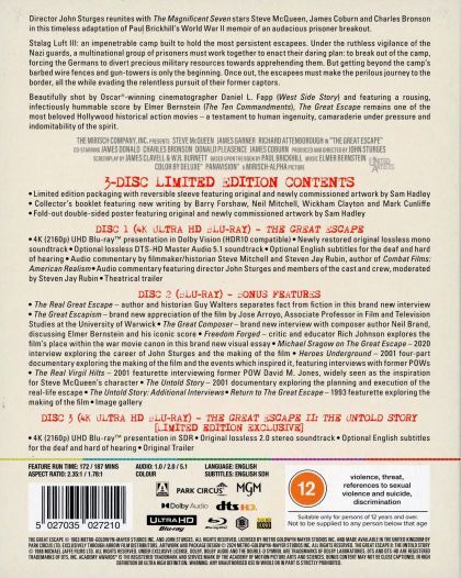 The Great Escape 4K: Limited Edition (UK)