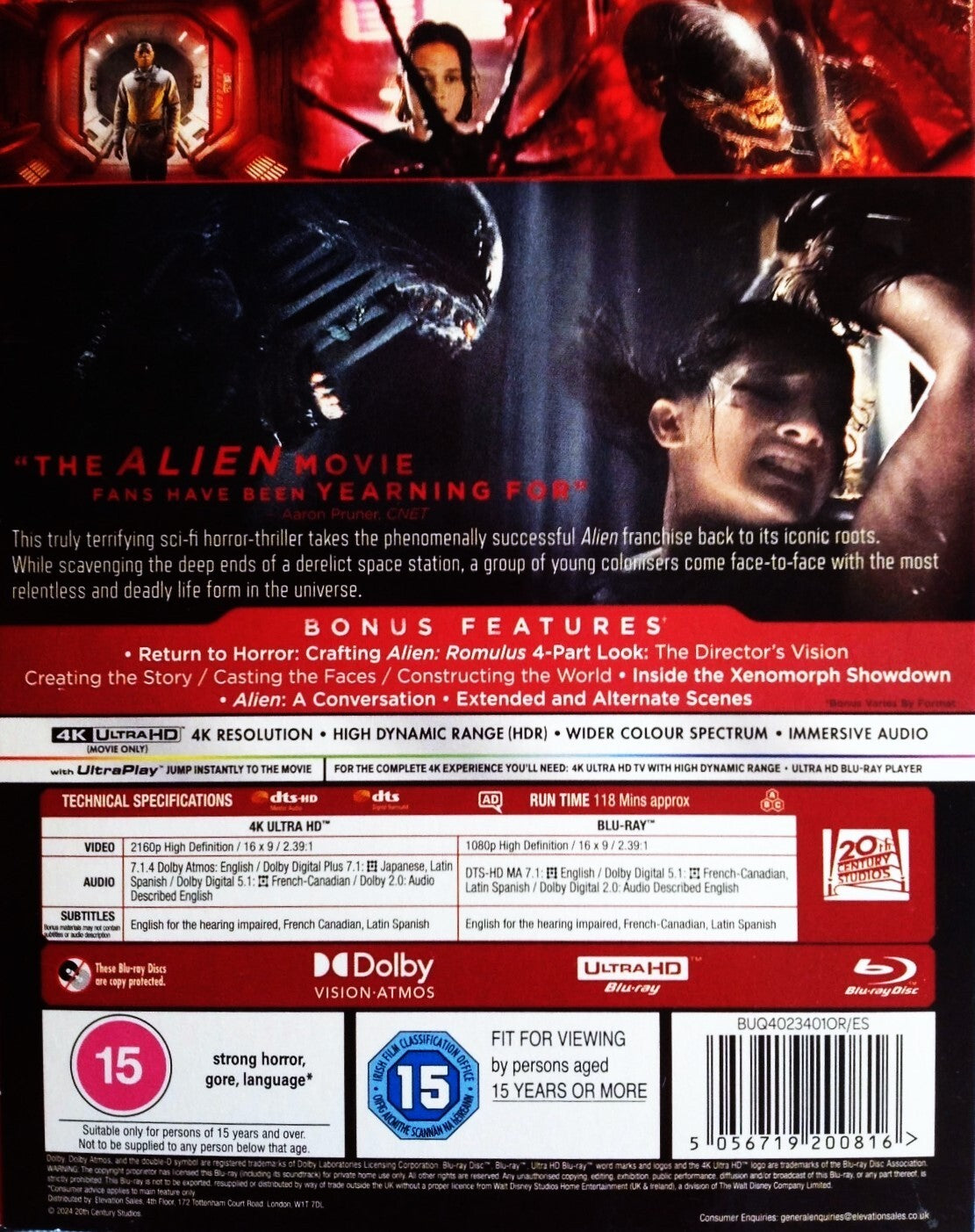 Alien: Romulus 4K (UK)