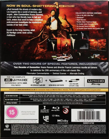 Constantine 4K Full Slip SteelBook: Ultimate Collector's Edition (UK)