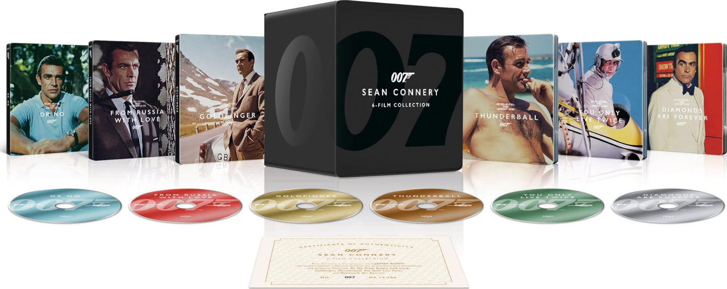 Sean Connery 007 James Bond Collection 4K 1-Click SteelBook