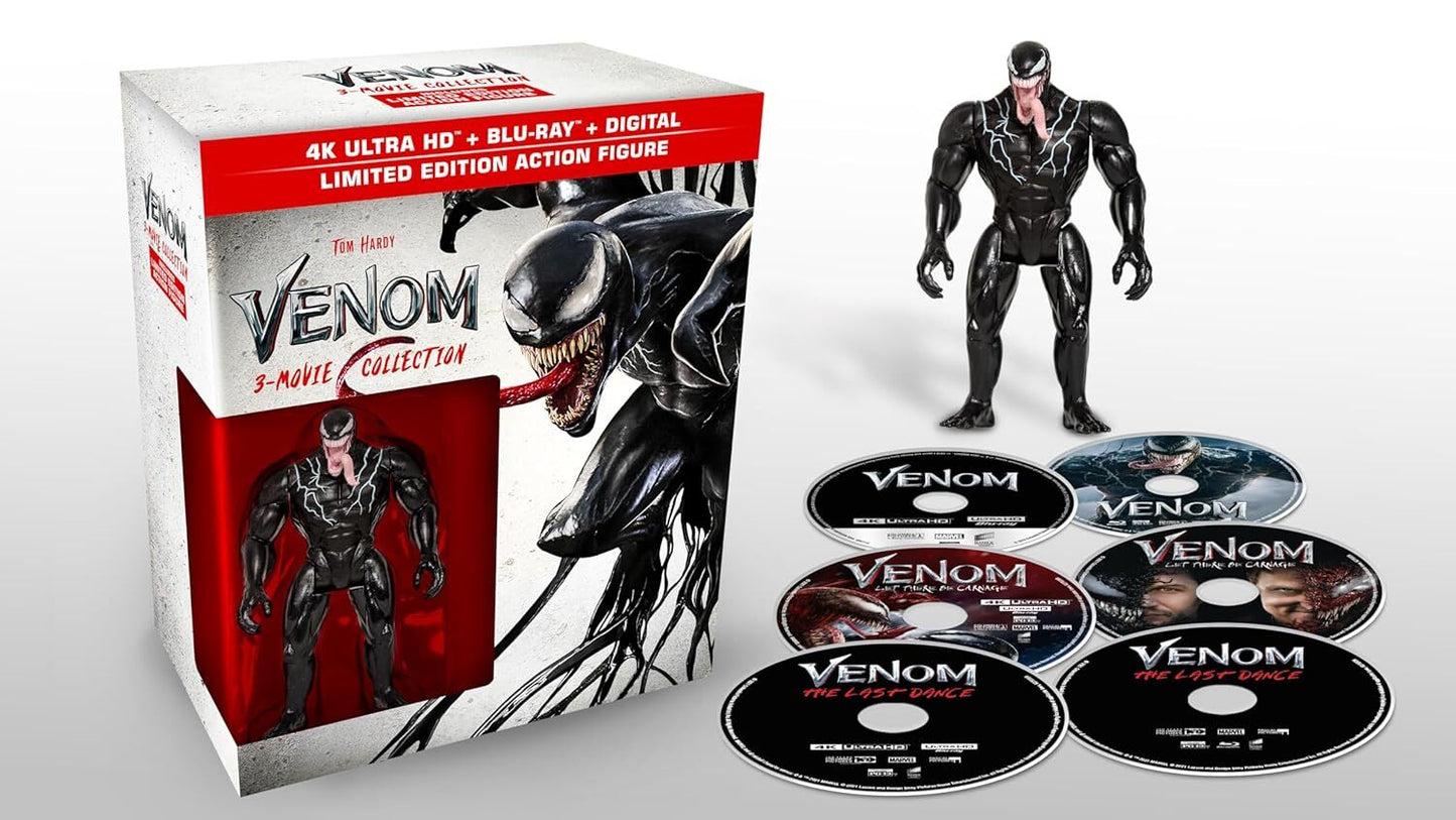 Venom 4K 3-Movie Collection w/ Figurine