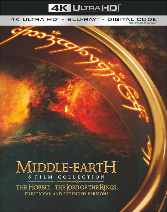 Middle-Earth: 6-Film 4K Collection: The Motion Picture Trilogies