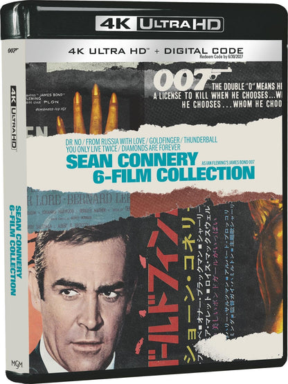 Sean Connery 007 James Bond 4K Collection
