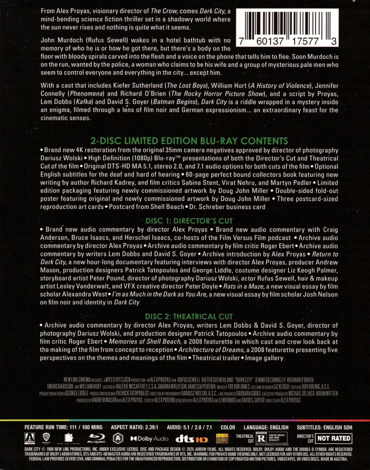 Dark City: Limited Edition (1998)