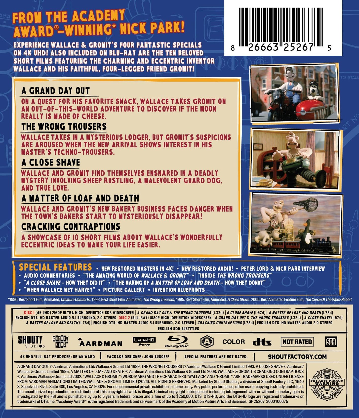 Wallace and Gromit: The Complete Cracking Collection 4K