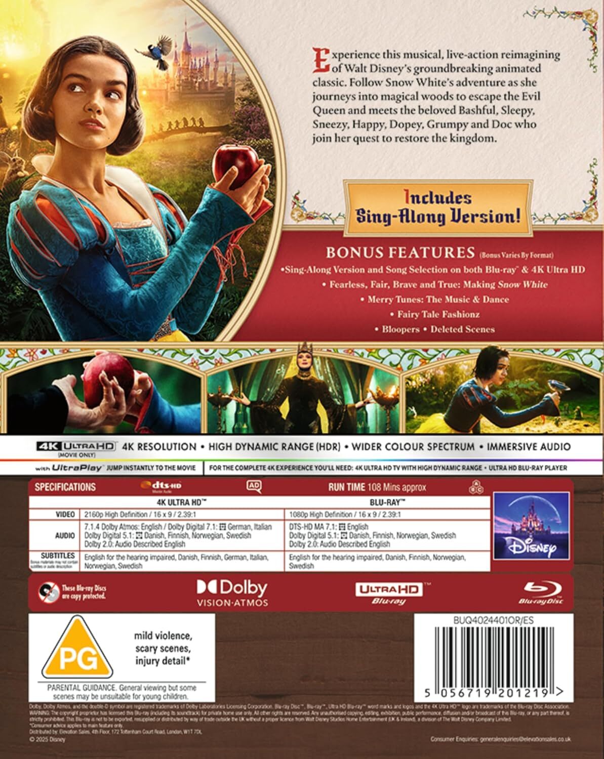 Snow White 4K (2025)(UK) – Blurays For Everyone
