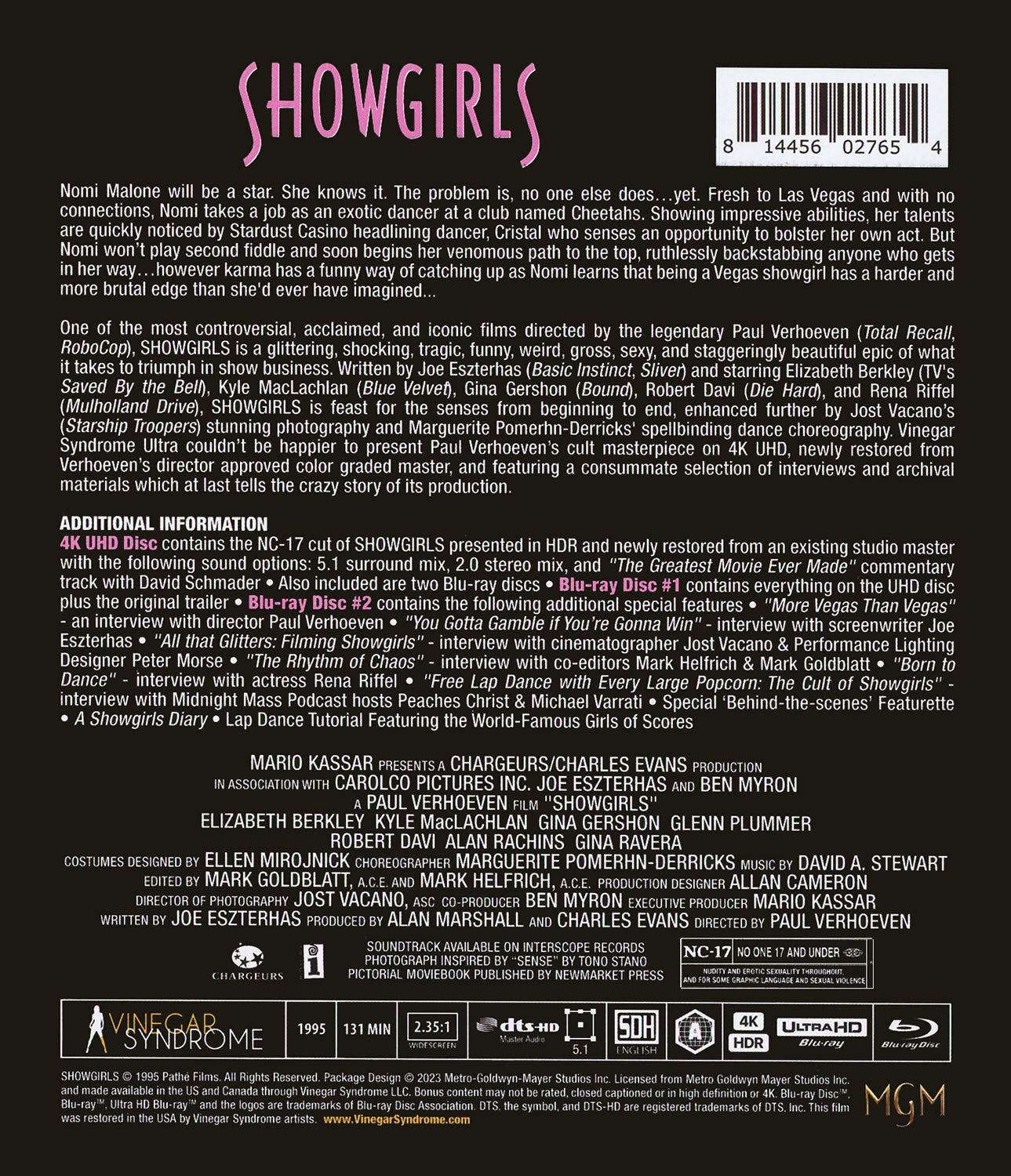 Showgirls 4K: Limited Edition (VSU-006)(Exclusive)*