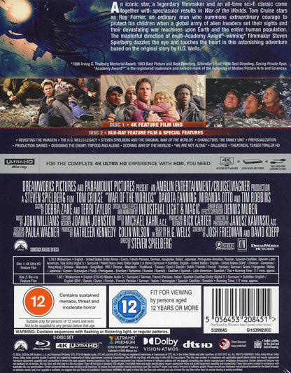 War of the Worlds 4K: Paramount Scares Edition (2005)(UK)