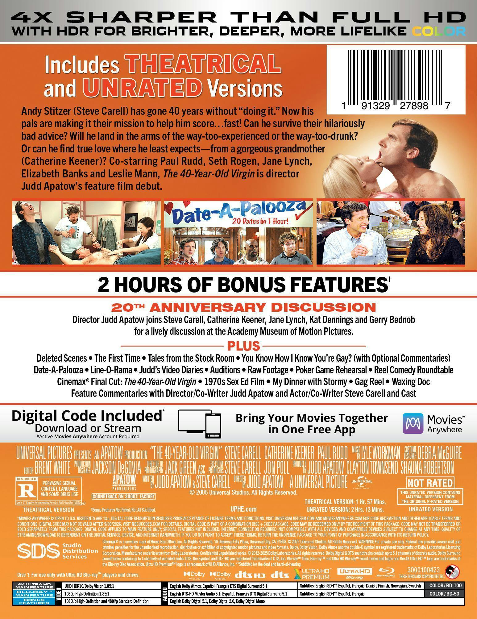 The 40-Year-Old Virgin 4K SteelBook: 20th Anniversary Edition