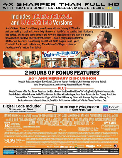 The 40-Year-Old Virgin 4K SteelBook: 20th Anniversary Edition